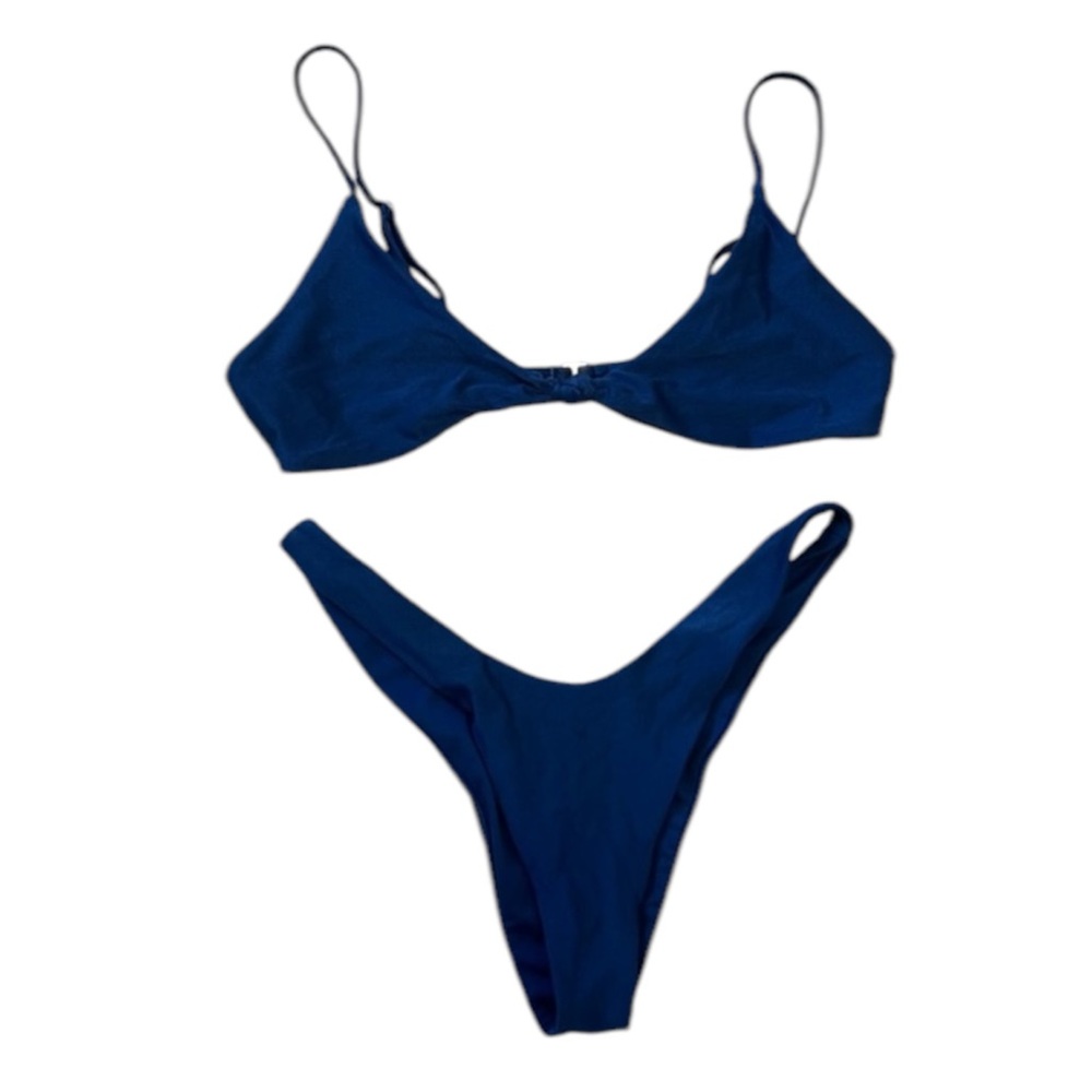 SOLD- Forever21 Navy Blue Bikini Size L (Fits like a M)